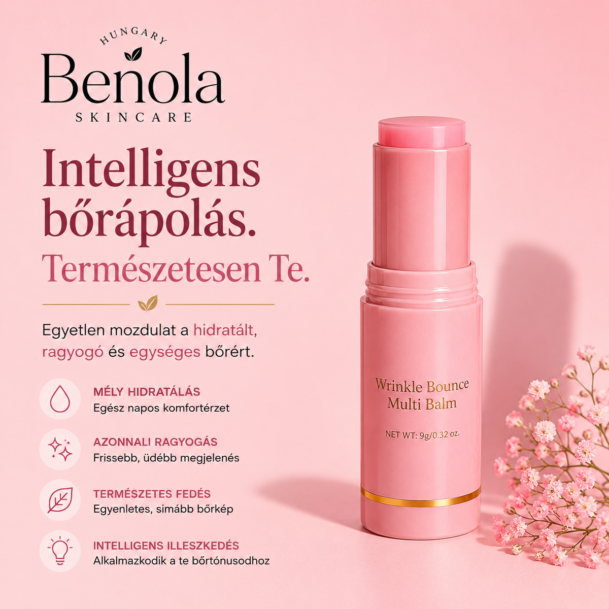Benola™ - SkinDuo, frissítő multifunkciós arcbalzsam + színváltó alapozó